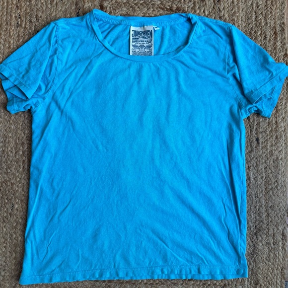 Jungmaven Vibrant Blue Hemp Cotton Tee | Short Sleeve T-Shirt | Size S - Picture 1 of 5